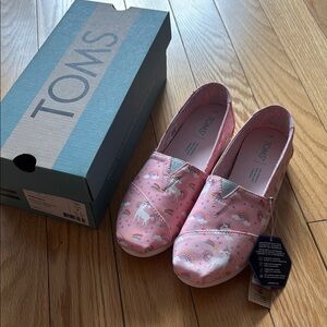 Toms Pink Slippers with Classic Slip-On Design